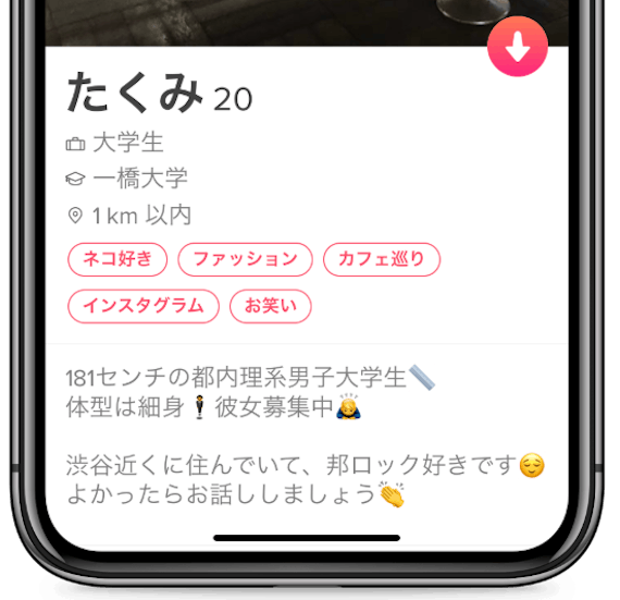 tinder 理想 プロフィール