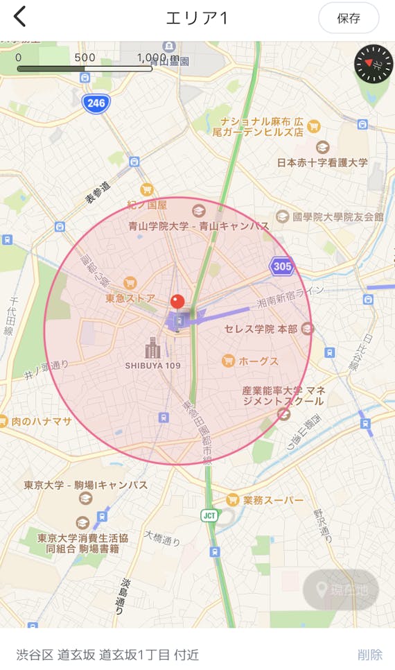 クロスミーですれ違う範囲